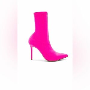 Tony Bianco Neon Pink Heeled Boots